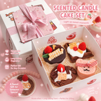 Scented Dessert Candle Gift Box – Cute Cake Style Aromatherapy Set