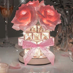 Preserved Rose Crystal Lamp With Light And Fragrance Perfect Gift For Birthday And Anniversary