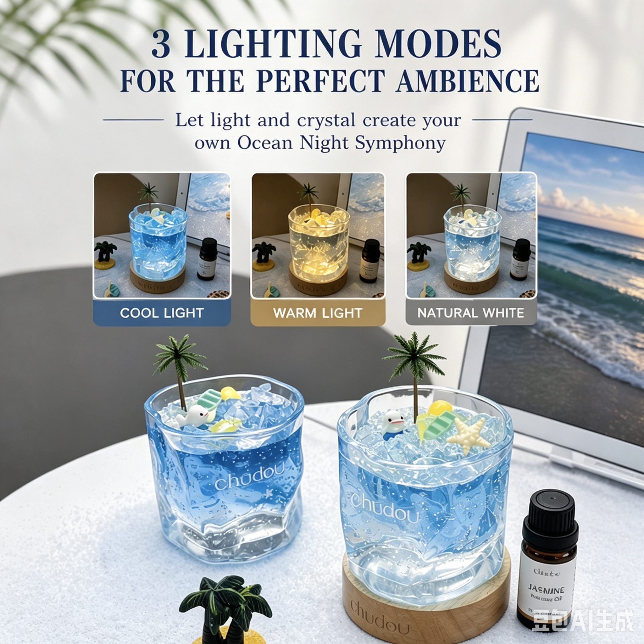 ✨ Ocean Breeze Reed Diffuser Gift Set