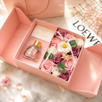Peach Freesia Soap Flower Gift Box – Elegant Fragrance Gift for Girlfriend, Wife & Best Friend