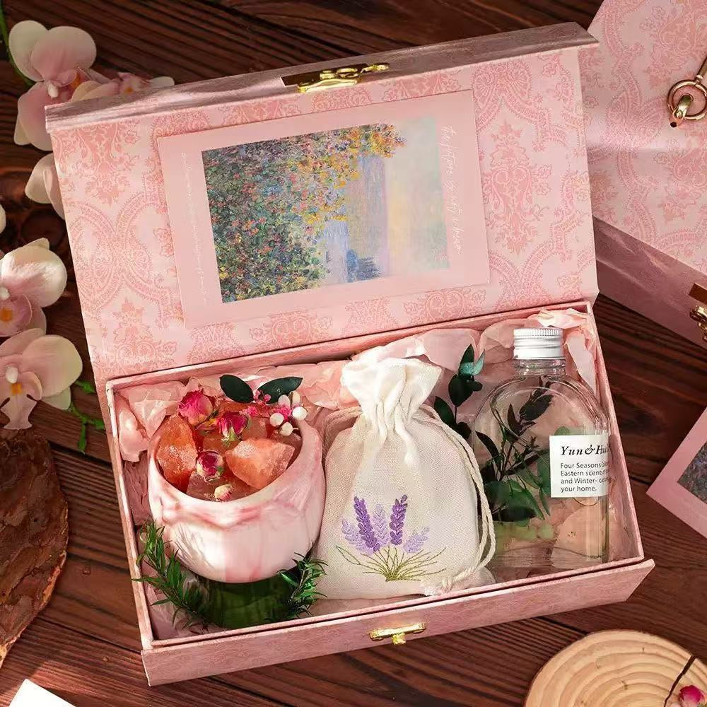 Garden Green Forest and pink Aromatherapy Gift Box