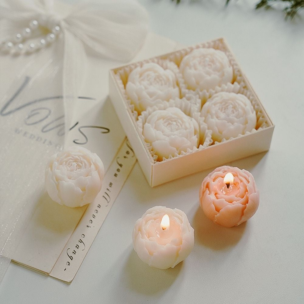 Peony Blossom Aromatherapy Candle | Luxury Scented Soy Wax Candle