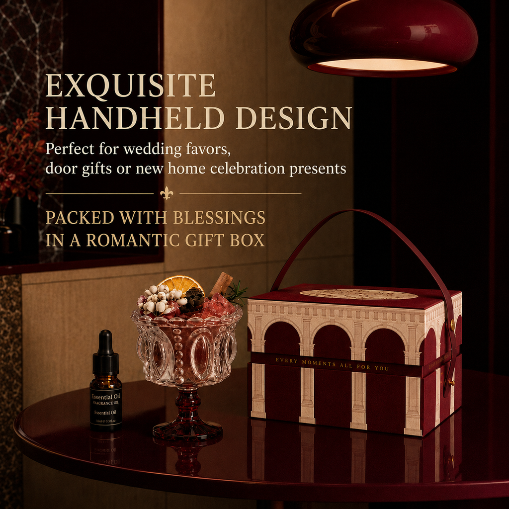 Luxury Rose Iceland Aroma Diffuser Stone Gift Box | Freesia & Multi Fragrance for Birthday Anniversary Present for Her