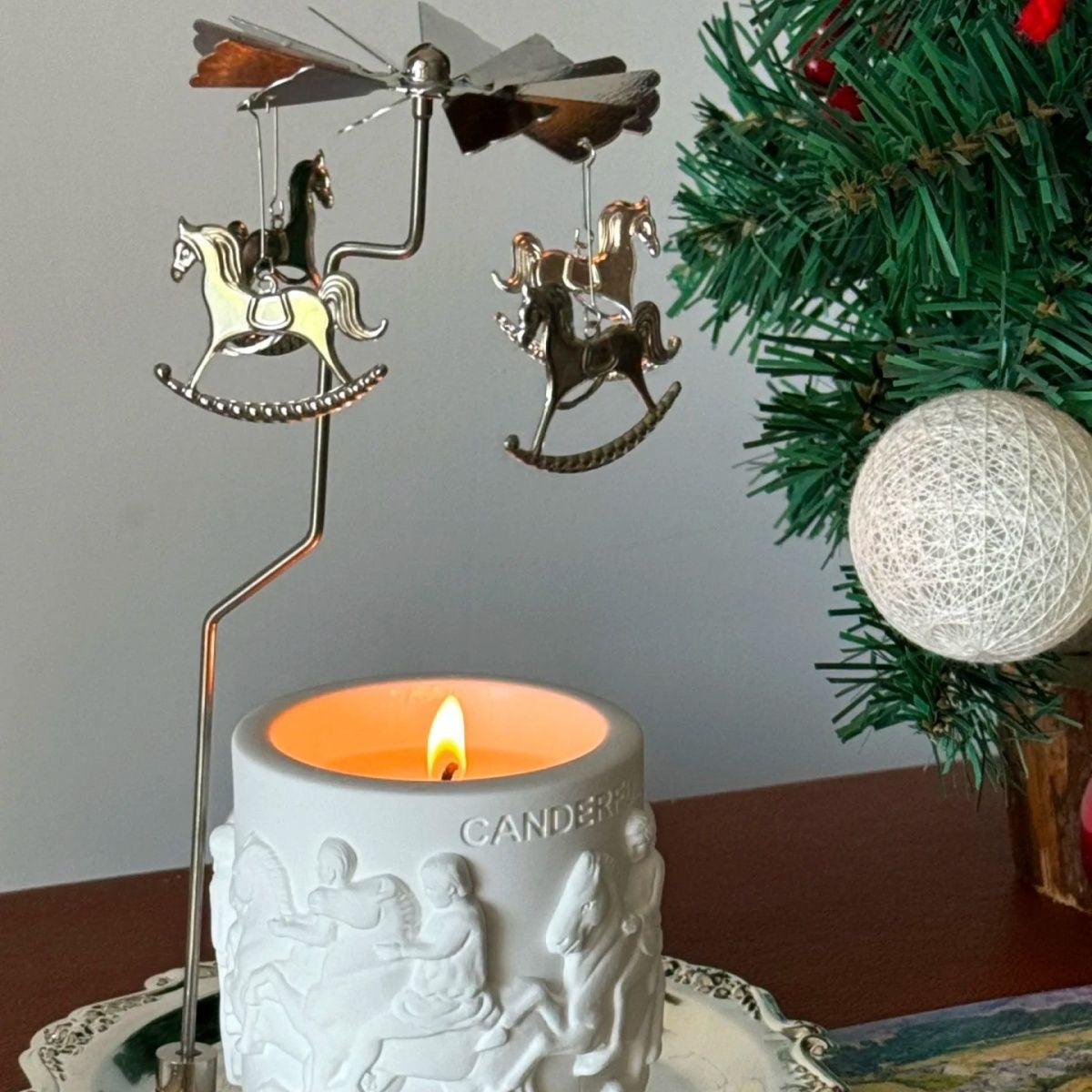 🎠 Rotating Carousel Scented Candle Gift Set | Premium Aromatherapy Home Decor