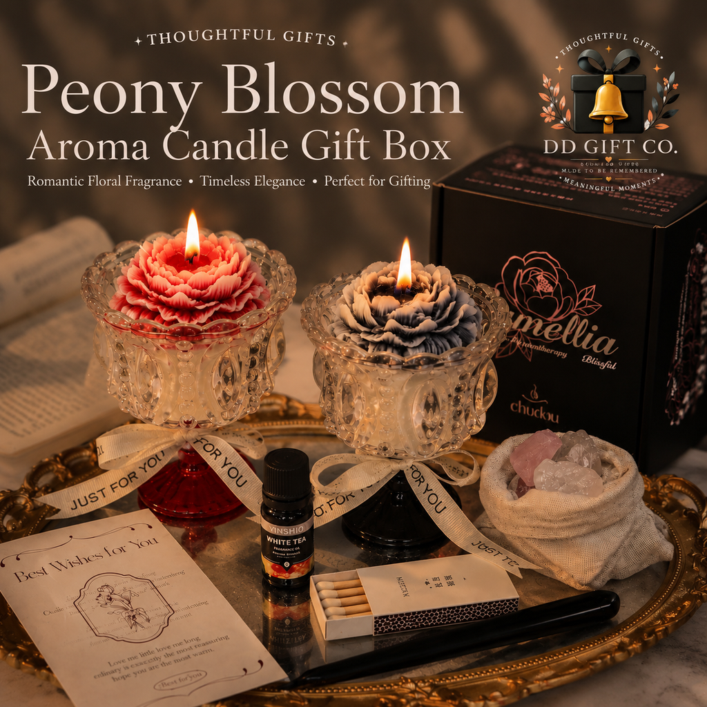 Elegant Floral Aroma Candle Gift Box – Romantic Home Fragrance & Aesthetic Decor Collection