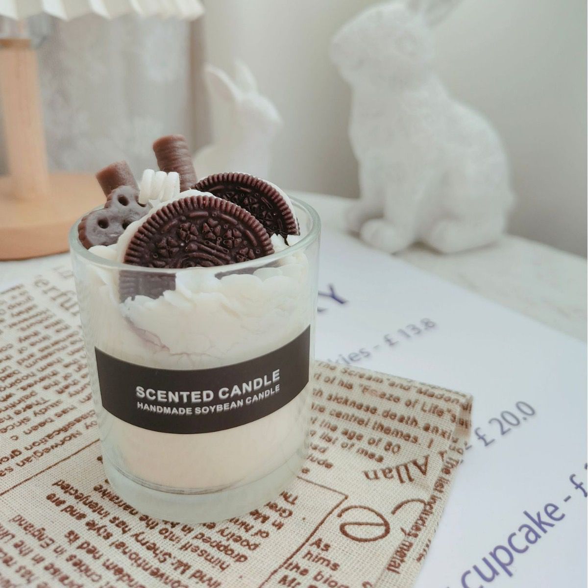 Decadent Dessert Scented Candle Stress Relief & Aromatherapy