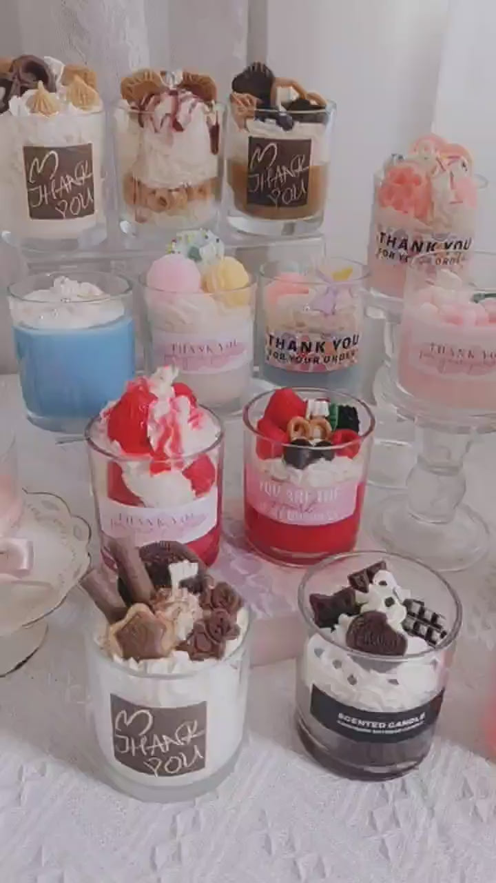 Decadent Dessert Scented Candle Stress Relief & Aromatherapy